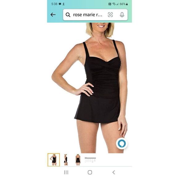 NWT ROSE MARIE REID SWIMDRESS - Picture 1 of 5